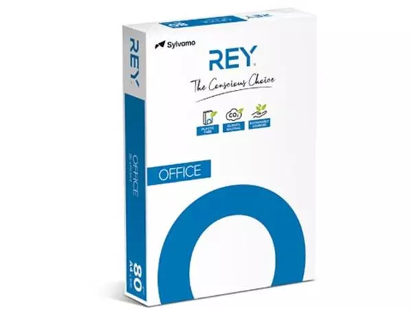 Een Rey Office Document printpapier ft A4, 80 g, pak van 500 vel koop je bij ShopXPress