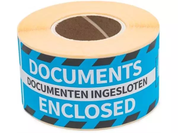 Een Rillprint etiketten Documenten ingesloten, ft 46 x 125 mm, rol van 250 stuks koop je bij ShopXPress