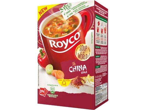 Een Royco Minute Soup Chinese Style, pak van 20 zakjes koop je bij ShopXPress