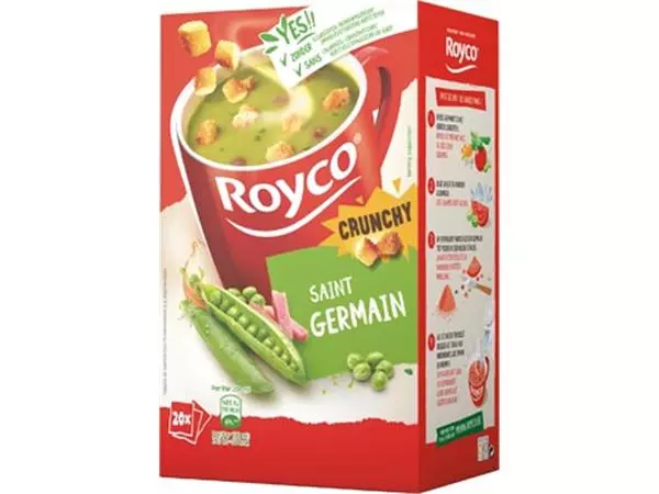 Een Royco Minute Soup St. Germain met croutons, pak van 20 zakjes koop je bij ShopXPress