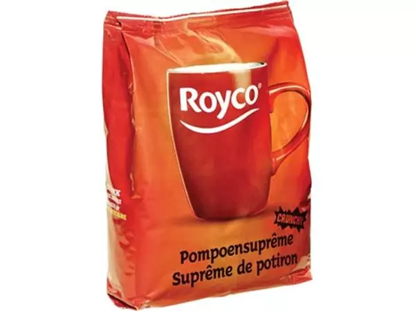 Een Royco Minute Soup pompoensuprême, voor automaten, 140 ml, 70 porties koop je bij ShopXPress