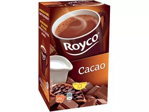 Een Royco cacao, pak van 20 zakjes koop je bij ShopXPress