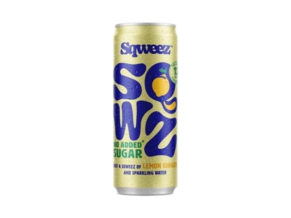 Een SQWZ frisdrank Lemon Ginger BIO, blikje van 25 cl, pak van 12 stuks koop je bij ShopXPress