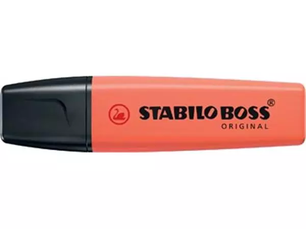 Een STABILO BOSS ORIGINAL Pastel markeerstift, mellow coral-red (lichtoranje) koop je bij Supplierz BV