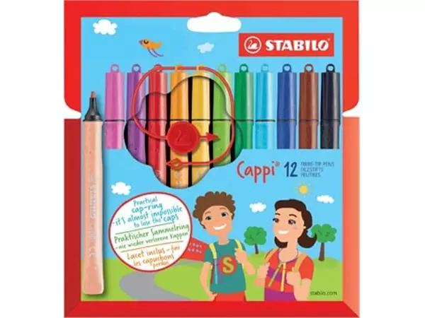 Een STABILO Cappi viltstift, etui van 12 stuks koop je bij ShopXPress