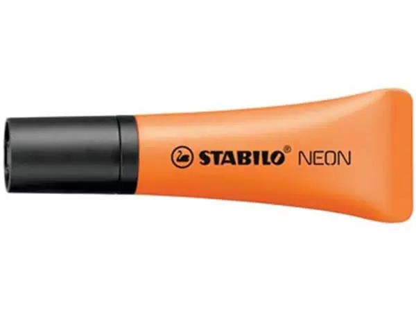 Een STABILO NEON markeerstift, oranje koop je bij ShopXPress