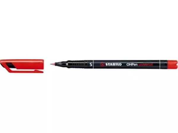 Een STABILO OHPen universal, OHP-marker, permanent, superfijn 0,4 mm, rood koop je bij ShopXPress