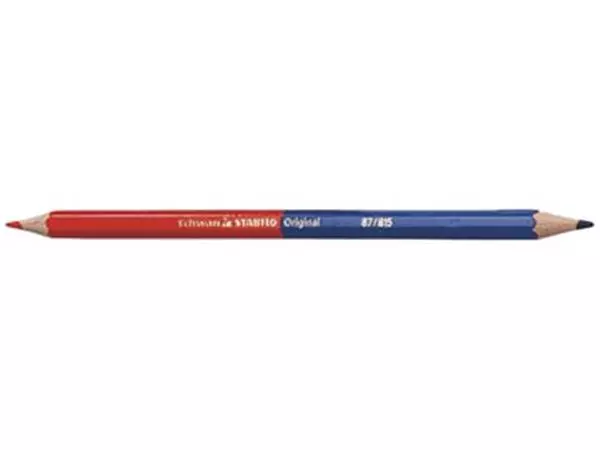 Een STABILO Original rood/blauw potlood koop je bij ShopXPress