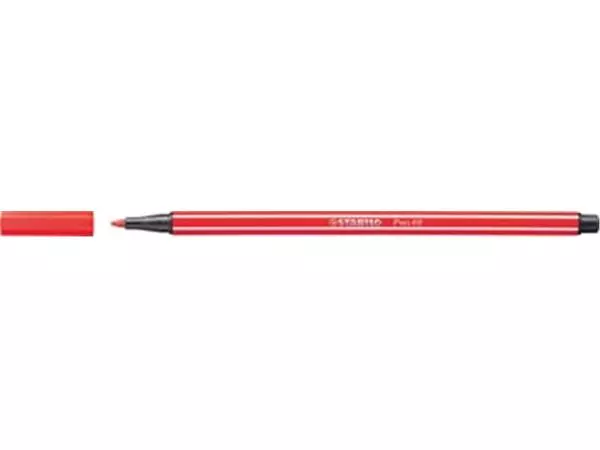 Een STABILO Pen 68 viltstift, karmijnrood koop je bij ShopXPress