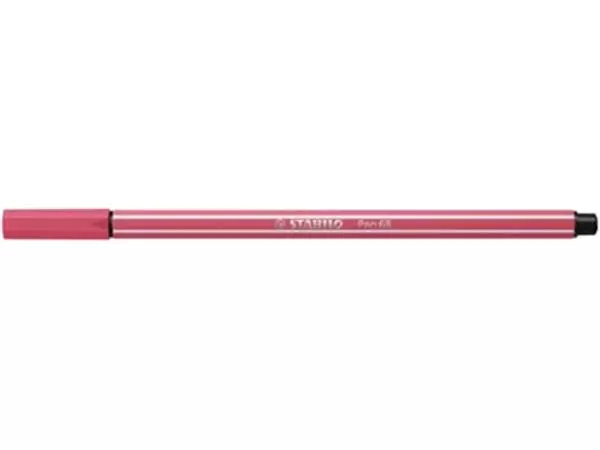 Een STABILO Pen 68 viltstift, strawberry red (aardbeirood) koop je bij ShopXPress