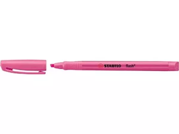 Een STABILO flash markeerstift, roze koop je bij ShopXPress