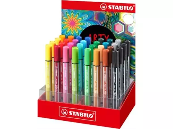 Een STABILO pen 68 viltstift MAX ARTY, display van 32 stuks, assorti koop je bij ShopXPress