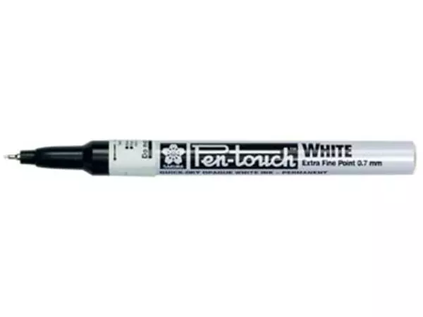 Een Sakura paint Marker Pen-Touch punt van 0,7 mm, wit koop je bij ShopXPress