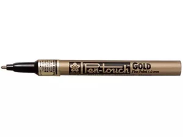 Een Sakura paint Marker Pen-Touch punt van 1 mm, goud koop je bij ShopXPress