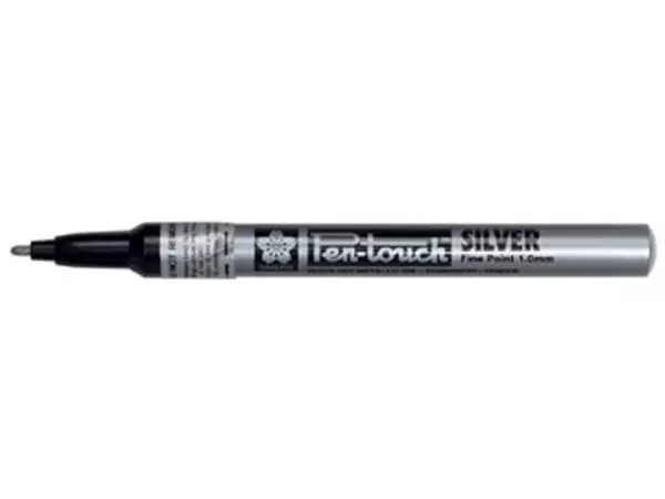 Een Sakura paint Marker Pen-Touch punt van 1 mm, zilver koop je bij ShopXPress