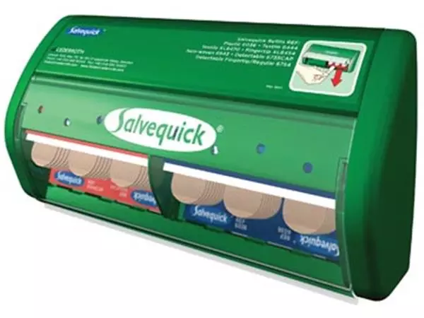 Een Salvequick pleisterautomaat, inclusief 45 plastic pleisters en 40 elastische pleisters koop je bij ShopXPress