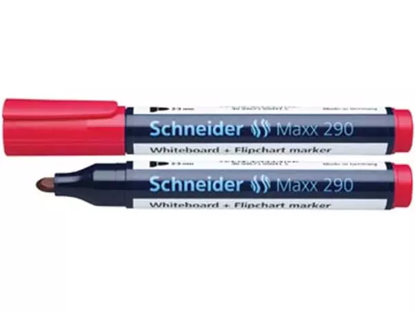 Een Schneider Whiteboardmarker 290 rood koop je bij ShopXPress