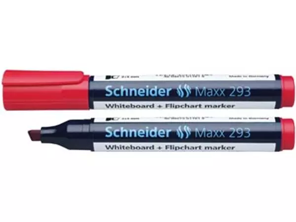 Een Schneider whiteboard + flipchart marker Maxx 293 rood koop je bij ShopXPress