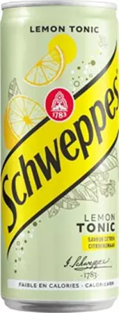 Een Schweppes Lemon Tonic frisdrank, sleek blik van 33 cl, pak van 24 stuks koop je bij ShopXPress