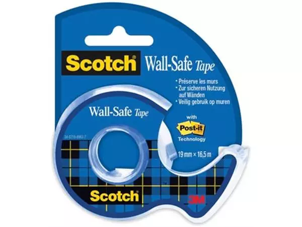 Een Scotch Wall-Safe tape ft 19 mm x 16,5 m, op blister koop je bij ShopXPress