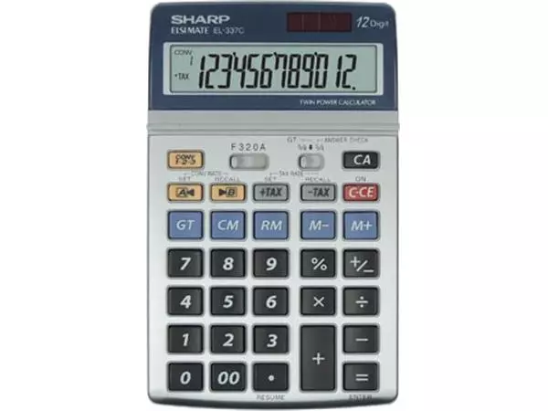 Een Sharp bureaurekenmachine EL-337C koop je bij ShopXPress