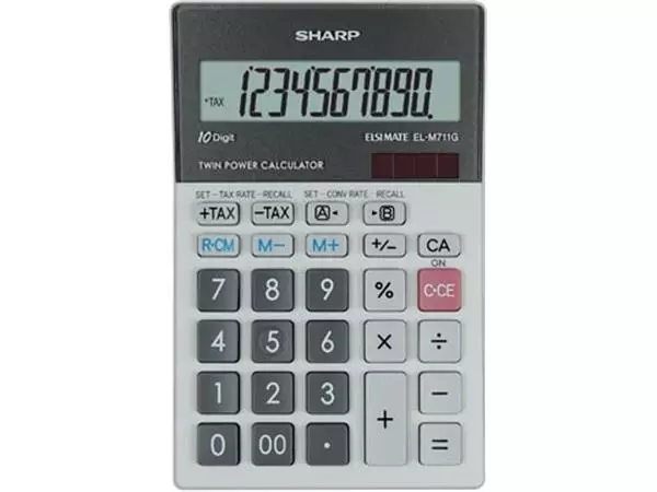 Een Sharp bureaurekenmachine EL-M711GGY koop je bij ShopXPress