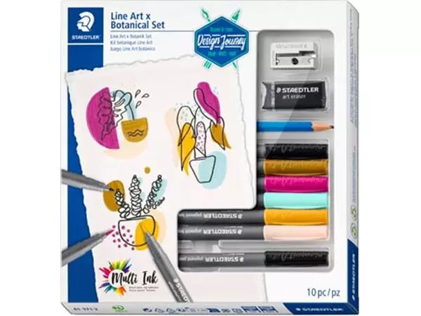 Een Staedtler Line Art x Botanical Set, set van 10 stuks koop je bij ShopXPress