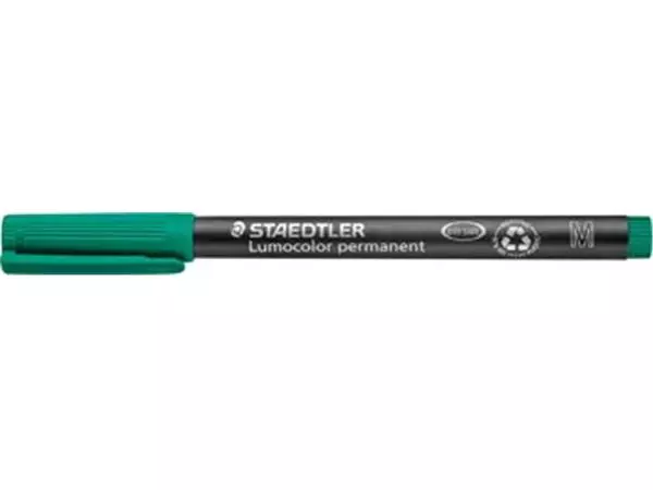 Een Staedtler Lumocolor 317, OHP-marker, permanent, 1,0 mm, groen koop je bij ShopXPress