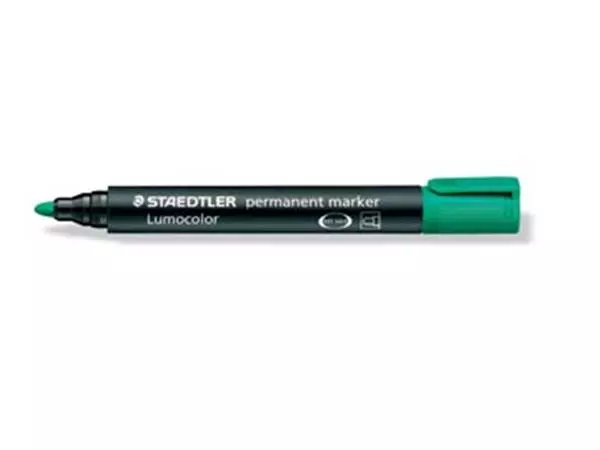 Een Staedtler Lumocolor 352, permanent marker, ronde punt, 2 mm, groen koop je bij ShopXPress