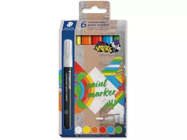 Een Staedtler Lumocolor paintmarker, set van 6 koop je bij ShopXPress