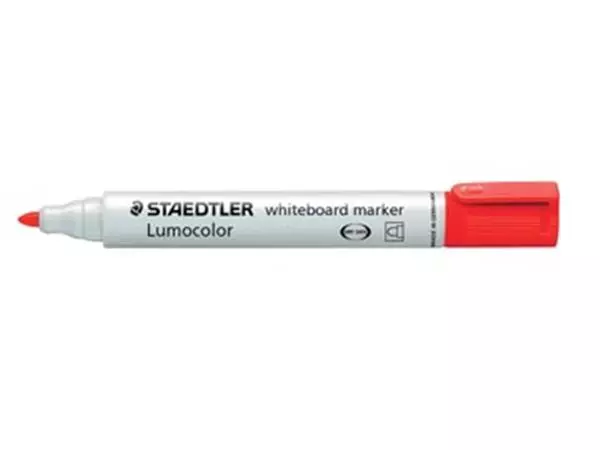 Een Staedtler Lumocolor whiteboardmarker rood koop je bij ShopXPress
