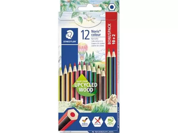 Een Staedtler Noris colour kleurpotloden, blister van 10 + 2 gratis koop je bij ShopXPress