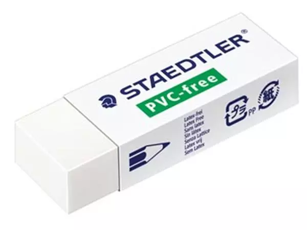 Een Staedtler PVC-vrije gum ft 65 x 23 x 13 mm koop je bij ShopXPress