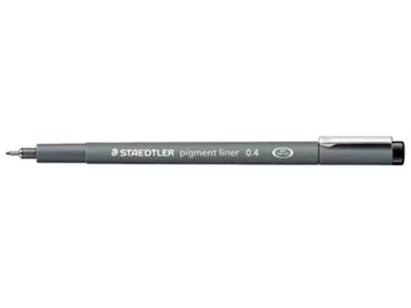 Een Staedtler pigment liner fineliner, ronde punt, schrijfbreedte 0,4 mm, zwart koop je bij ShopXPress