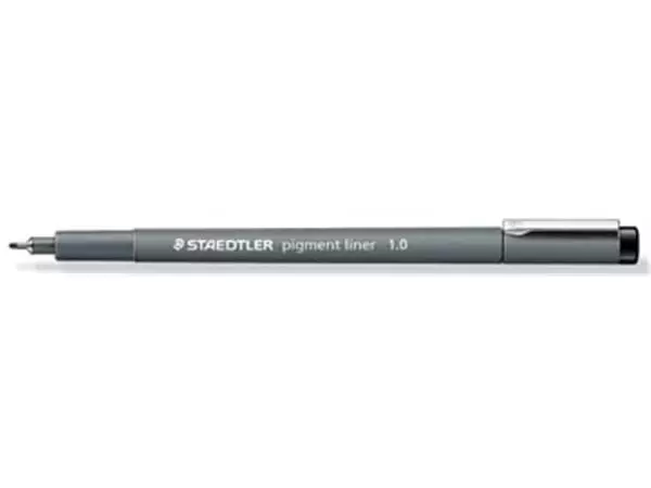 Een Staedtler pigment liner fineliner, ronde punt, schrijfbreedte 1,0 mm zwart koop je bij ShopXPress