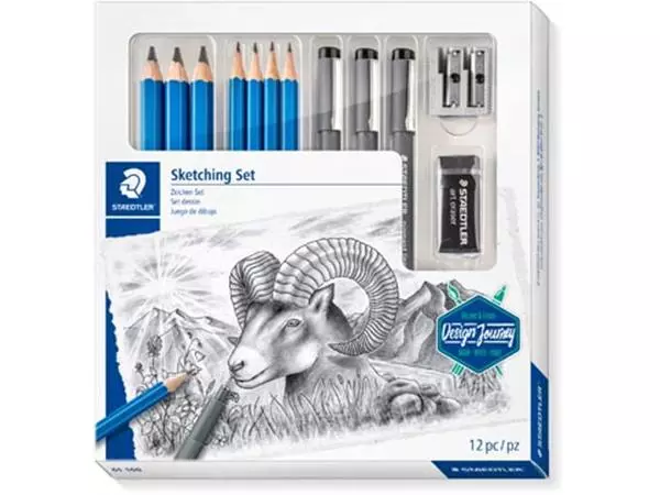 Een Staedtler schetsset, set van 12 stuks koop je bij ShopXPress