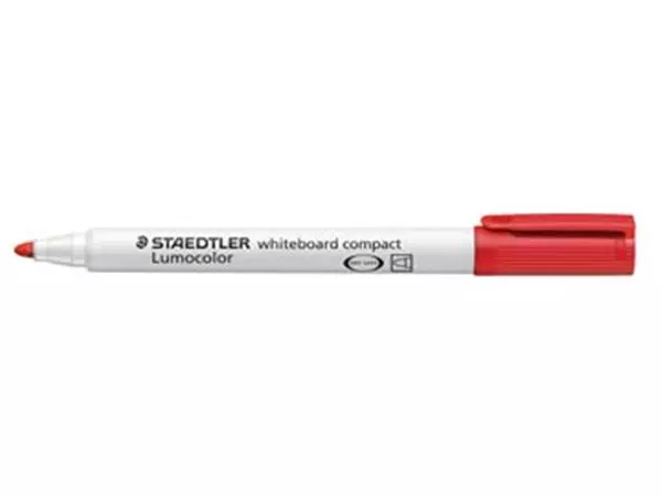 Een Staedtler whiteboardmarker Lumocolor Compact rood koop je bij ShopXPress