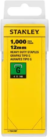 Een Stanley nietjes type G, 12 mm, doos van 1.000 nietjes koop je bij ShopXPress