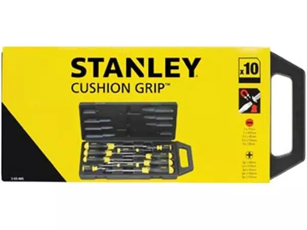 Een Stanley schroevendraaier Cushion Grip, set van 10 stuks koop je bij ShopXPress