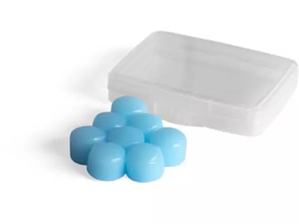 Een Stopz oordoppen Silicone Aqua, waterbestendig, blauw, blister van 8 stuks koop je bij ShopXPress