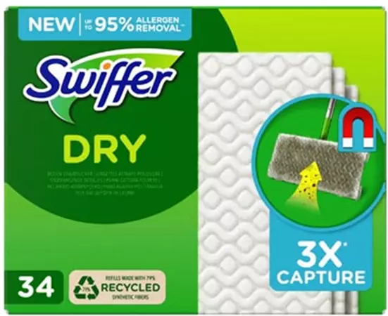 Een Swiffer Dry navulling, pak van 34 stuks koop je bij ShopXPress