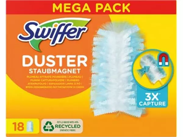 Een Swiffer Duster trap & lock navullingen, pak van 18 stuks koop je bij ShopXPress