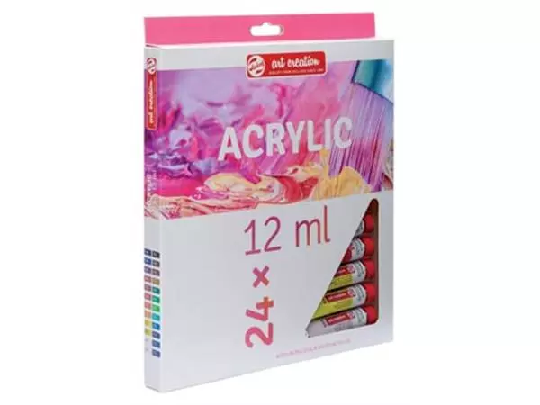 Een Talens Art Creation acrylverf tube van 12 ml, set van 24 tubes in geassorteerde kleuren koop je bij ShopXPress