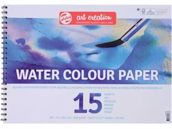 Een Talens Art Creation aquarelpapier, 240 g/m², ft A3, blok met 15 vellen koop je bij ShopXPress