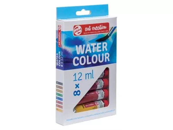 Een Talens Art Creation aquarelverf tube van 12 ml, set van 8 tubes in geassorteerde kleuren koop je bij ShopXPress