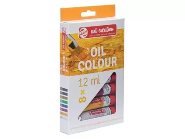 Een Talens Art Creation olieverf tube van 12 ml, set van 8 tubes in geassorteerde kleuren koop je bij ShopXPress