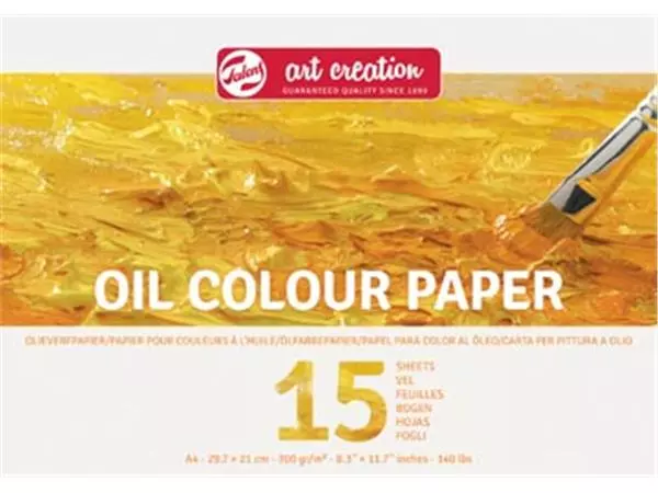 Een Talens Art Creation olieverfpapier, 300 g/m², ft A4, blok van 15 vel koop je bij ShopXPress