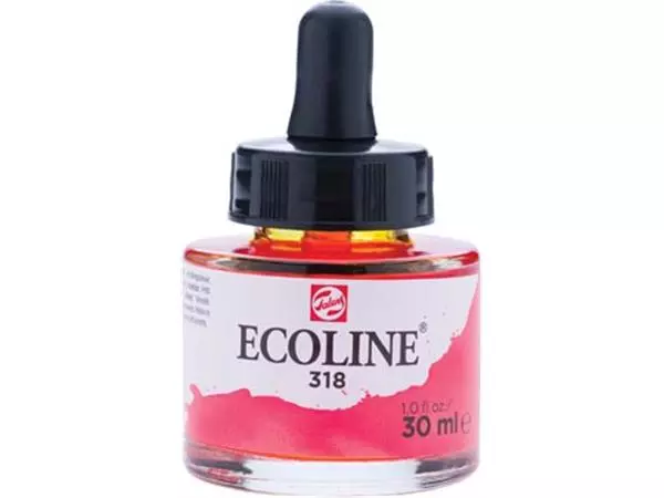 Een Talens Ecoline waterverf flacon van 30 ml, karmijn koop je bij ShopXPress