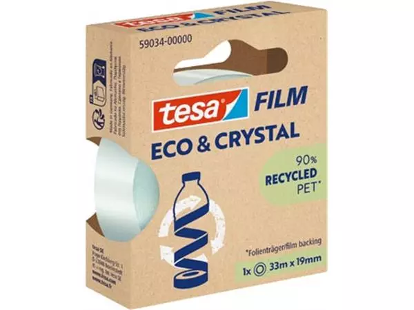Een Tesafilm eco & crystal, ft 19 mm x 33 m koop je bij ShopXPress
