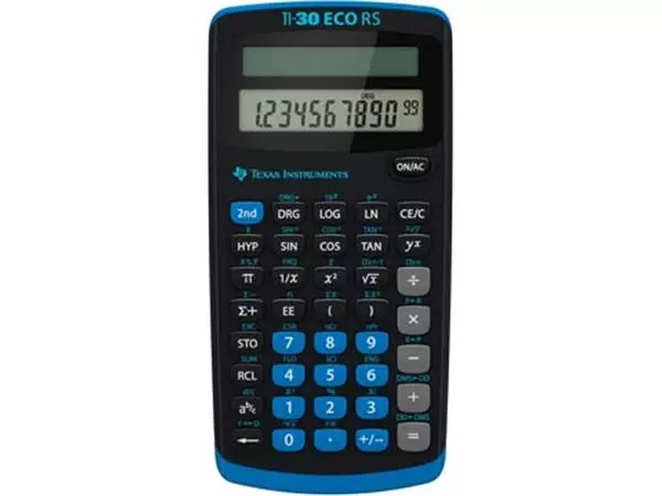 Een Texas wetenschappelijke rekenmachine TI-30 ECO RS FC koop je bij ShopXPress